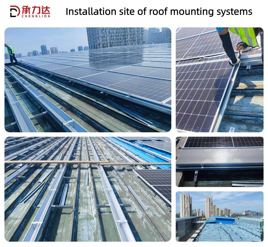 Installation site of roof mounting systems Installation site of roof mounting systems